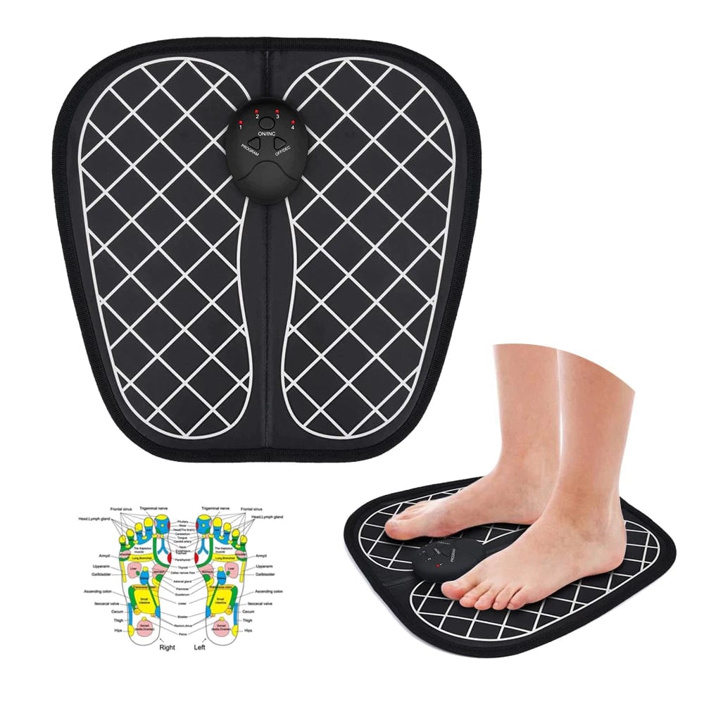 Electric EMS Foot Massager Pad Relief Pain Relax Feet Acupoints