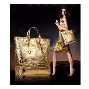 DeeTrade purse 3PCS Crocodile Pattern Handbags Set