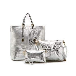 DeeTrade purse 3PCS Crocodile Pattern Handbags Set