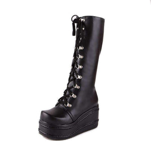 DeeTrade women boots Sekkila High Laced Boots (4 colors)