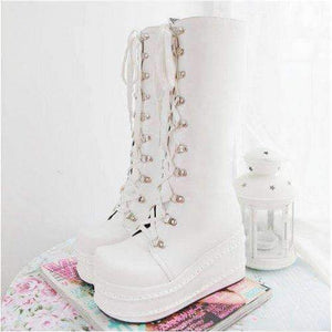 DeeTrade women boots Sekkila High Laced Boots (4 colors)